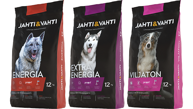 Energiapitoiset Jahti&Vahti koiranruuat